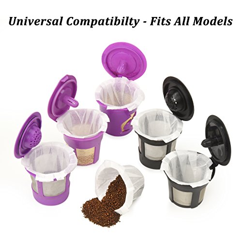 300-Pack Delibru K-Cup Disposable Coffee Filters - Compostable & Keurig Compatible